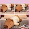 Pillow Capybara Animal Soft Texture Design Plush Lying Doll Duck Orange Sakaban