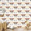 Rainbows and Butterflies Boho Wallpaper Cream and Orange for Living Room and Bedroom 50x1000