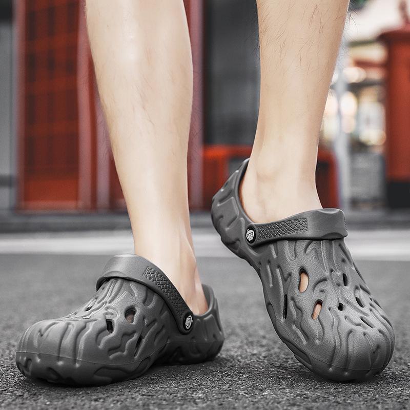 Men’s Large Size Closed Toe Buckle Sandals Slippers (Sizes 46-49) for Beach