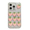 Three-Dimensional Strawberry Transparent Mobile Phone Case For Iphone15Promax Glitter Apple 16 Pink Girl Heart 17