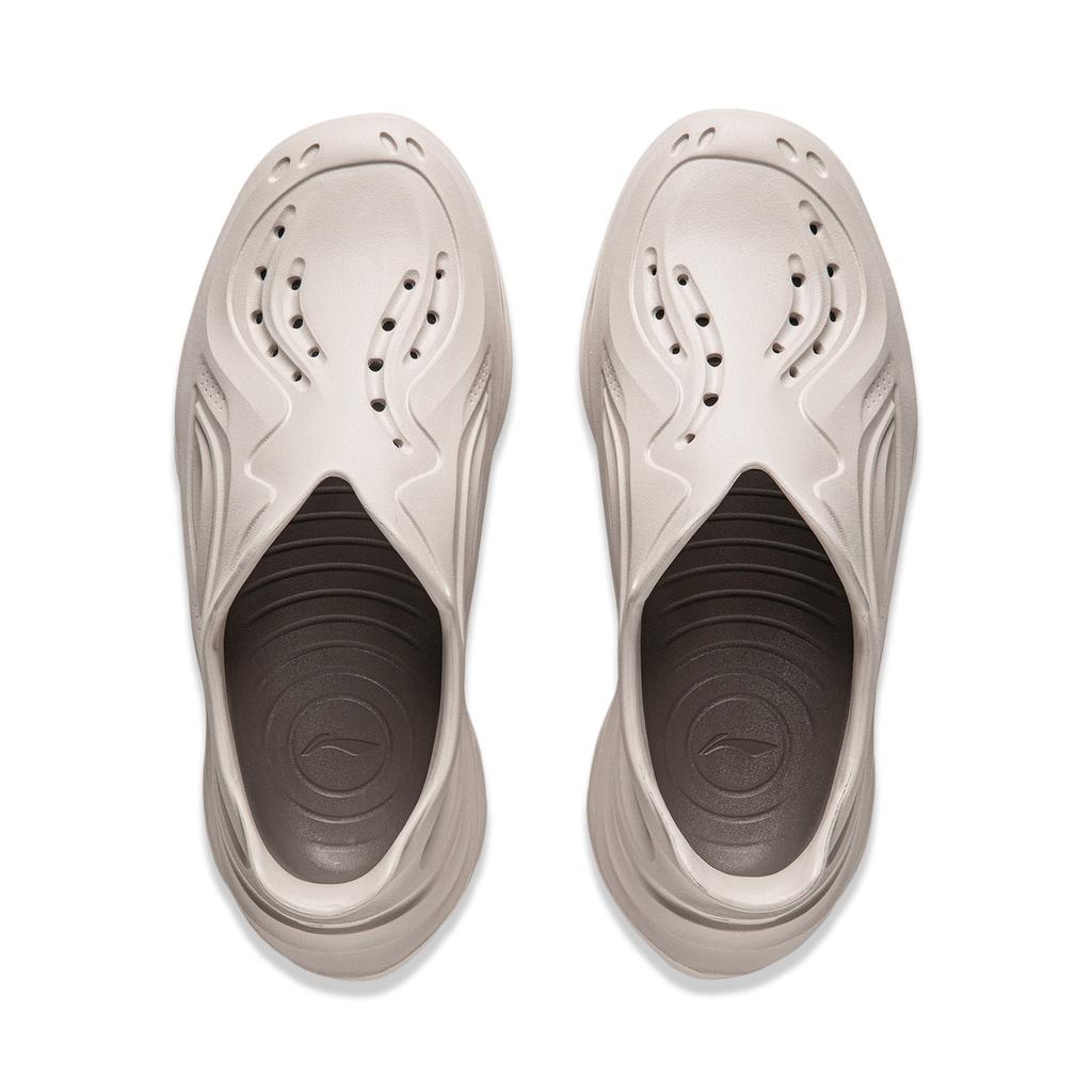 Li Ning Zhi Xing Hole Shoes Comfortable Lightweight Stylish Breathable Dry Thick Sole Increased Height Durable Non-Slip Shock Absorption AGUU009-2