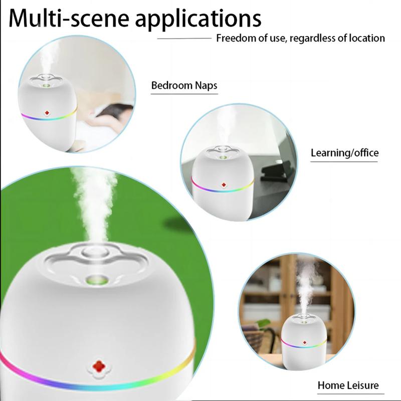 USB Egg Shape Humidifier Portable Air Aroma Diffuser Large Mist Ultrasonic Nebulizer for Car Office Desktop Home Air Freshener