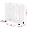 Mat Storage Cart Foldable Stand Space Saving with Wheels Organizer Basket for Home Bathroom