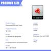 MultiUnit Kitchen Scale 10kg/22lb Weighing Scale Baking Scale for Baking and Cooking with Tare Function and LCD Screen