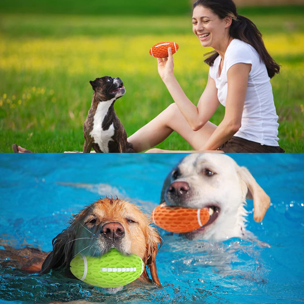 AUSCAT Dog Dog Chewing Makes For Small and Medium Educational Natural Dog Stress Relief Set of Toys, Toys, Sounds, Dogs, Ball, Rugby, Toy, Durable,