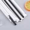 100Pcs Black Drinking Straws Plastique Straws Single Piece Paper Packaging Rietjes Flexible Party Kitchen Beverage Straws