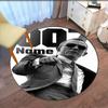 Custom Name 007 James Bond Printed Round Rug Carpet Chair Rug Area Rug Entryway Doormats,for Office Chair Living Room Bedroom Kitchen Room.