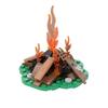 MOC Military Medieval Bonfire Camping Forest Building Block Set Fire Toy Figures Assembly Bricks Toys