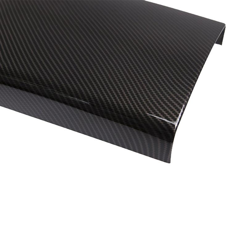 Car Styling Carbon Texture Center Console Armrest Box Protection Cover For Mercedes Benz S Class W221 2008 2009 2010 2011
