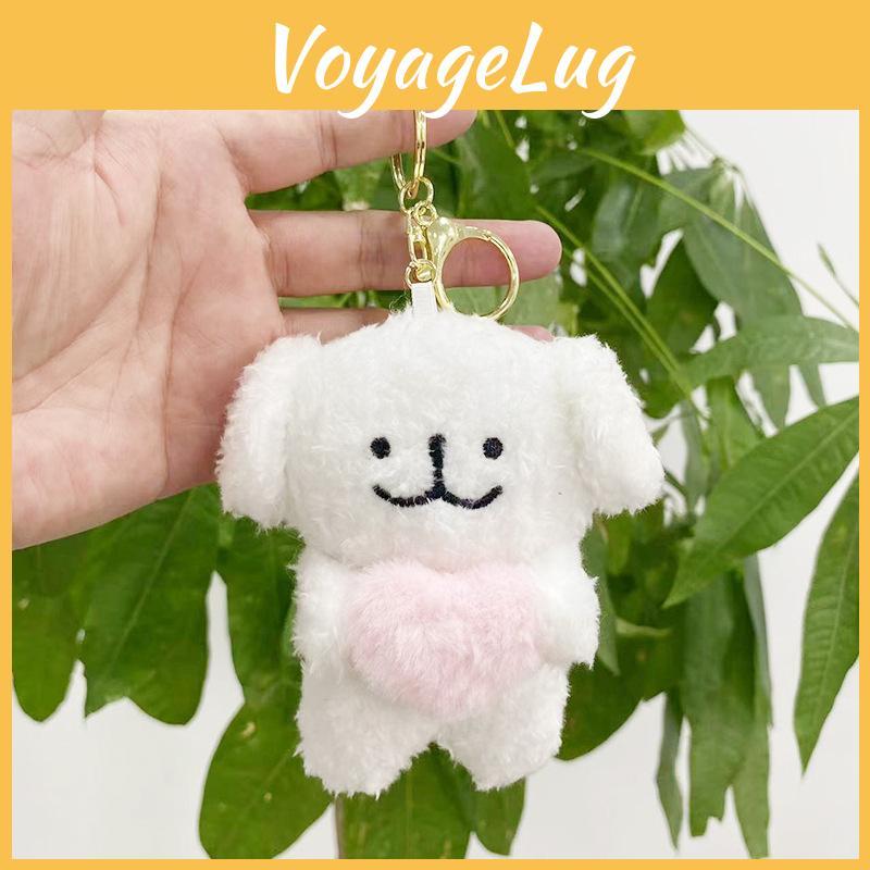 Adorable Plush Cartoon Dog Keychain Perfect For Bags And Backpacks 10cm Size