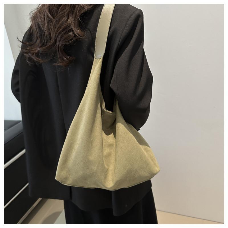 Women Fashion Large Capacity Simple Casual Tote Shoulder Handbag