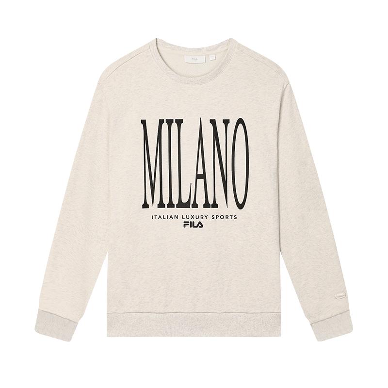 

New FILA Sweatshirt Men s Light Khaki Heather Gray F11M445211FLK 165/88A/S