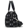 New MLB New York Yankees Artificial Leather Boston Bag, Shoulder Bag, Crossbody Bag, Handbag Regular Unisex Black 3ABWS014N-50BKS