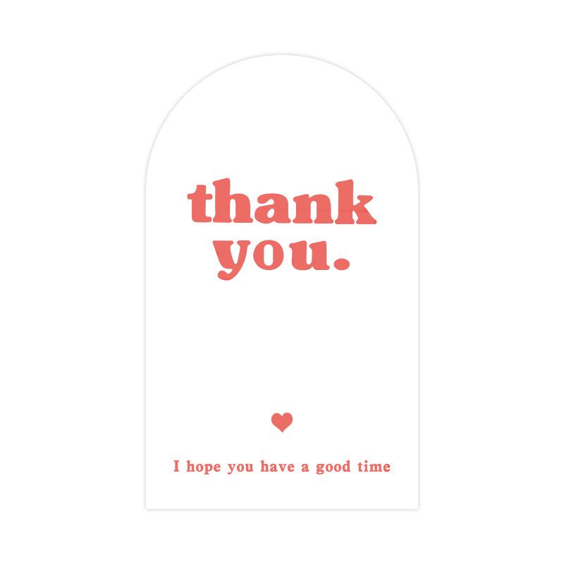 50-pack Airplane-Themed Thank You Box Sealing Stickers for Packaging and Decoration