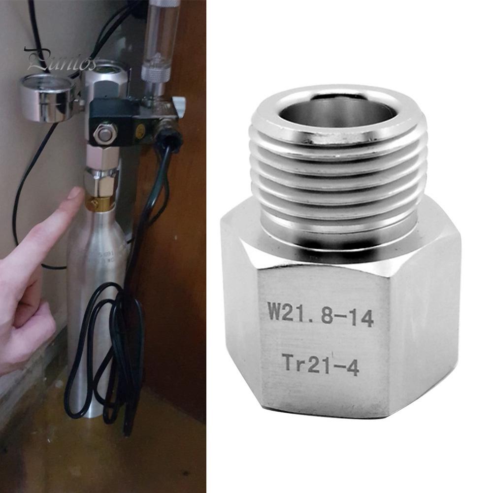 Black TR21-4 to W21.8-14 Soda Cylinder Adapter Converter for Home Brew Beer Keg/Aquarium Fish CO2 Cylinder Tank fit for SodaStream Black TR21-4 to W21.8-14 Soda Cylinder Adapter Converter for Home Brew Beer Keg/Aquarium Fish CO2 Cylinder Tank fit for SodaStream