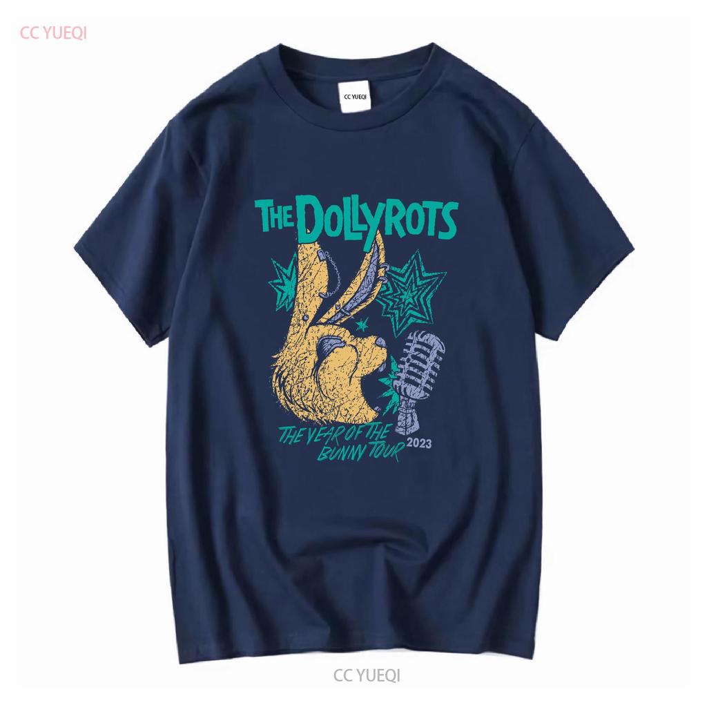 Vtg The Dollyrots Band Year of Bunny Tour Cotton Black S 5XL T Shirt Vintage Washed Graphic Fashion Stylish