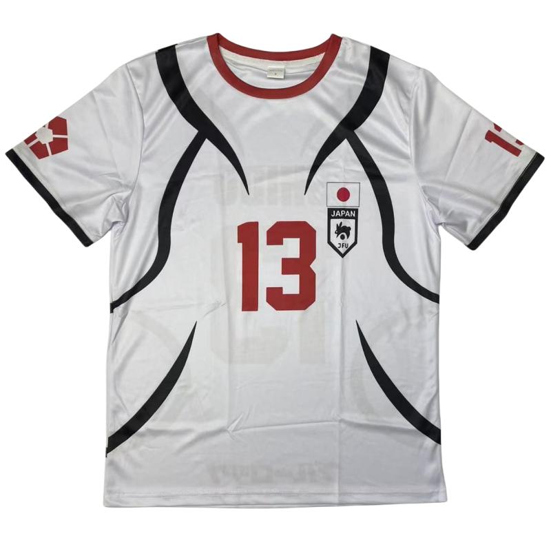 Anime Shidou Hemd Cosplay Kostüme #13 Japan U20 Fußballtrikot Shidou Ryuusei Fußball Trainings-T-Shirt 3D-Druck