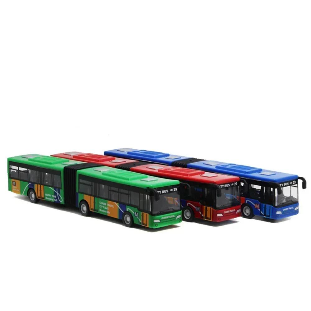 1/64 Mini Doppelstock Stadtbus Simulation Rückziehauto Legierung Trägheitsmodell Kinderspielzeug Reisebus Fahrzeug Jungen Geburtstagsgeschenk