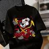 Russia Streetwear Unisex T Shirt Cute Lazy Cat Hip Hop Bear Rabbit Graffiti Multiple Cartoon Design Printed Cotton Graphic Tee