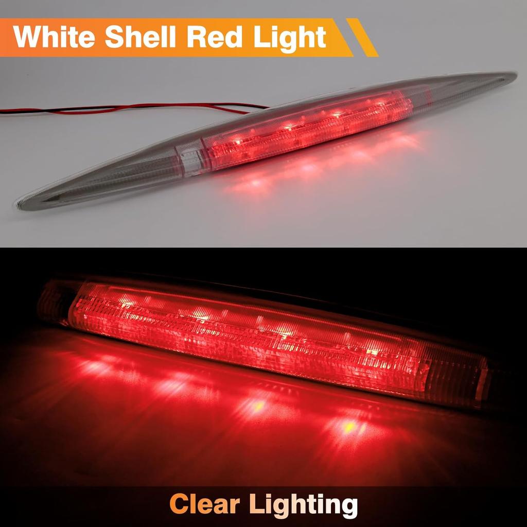 3rd Brake Light for Honda CRV 2012-2016, LED Rear Tail Center High Mount Stop Light (White Shell)