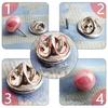 10pcs/set Shirt Brooch Button-free Button Pins Women Fashionable Imitation Pearls Blouses Buckle Clothing Accessories