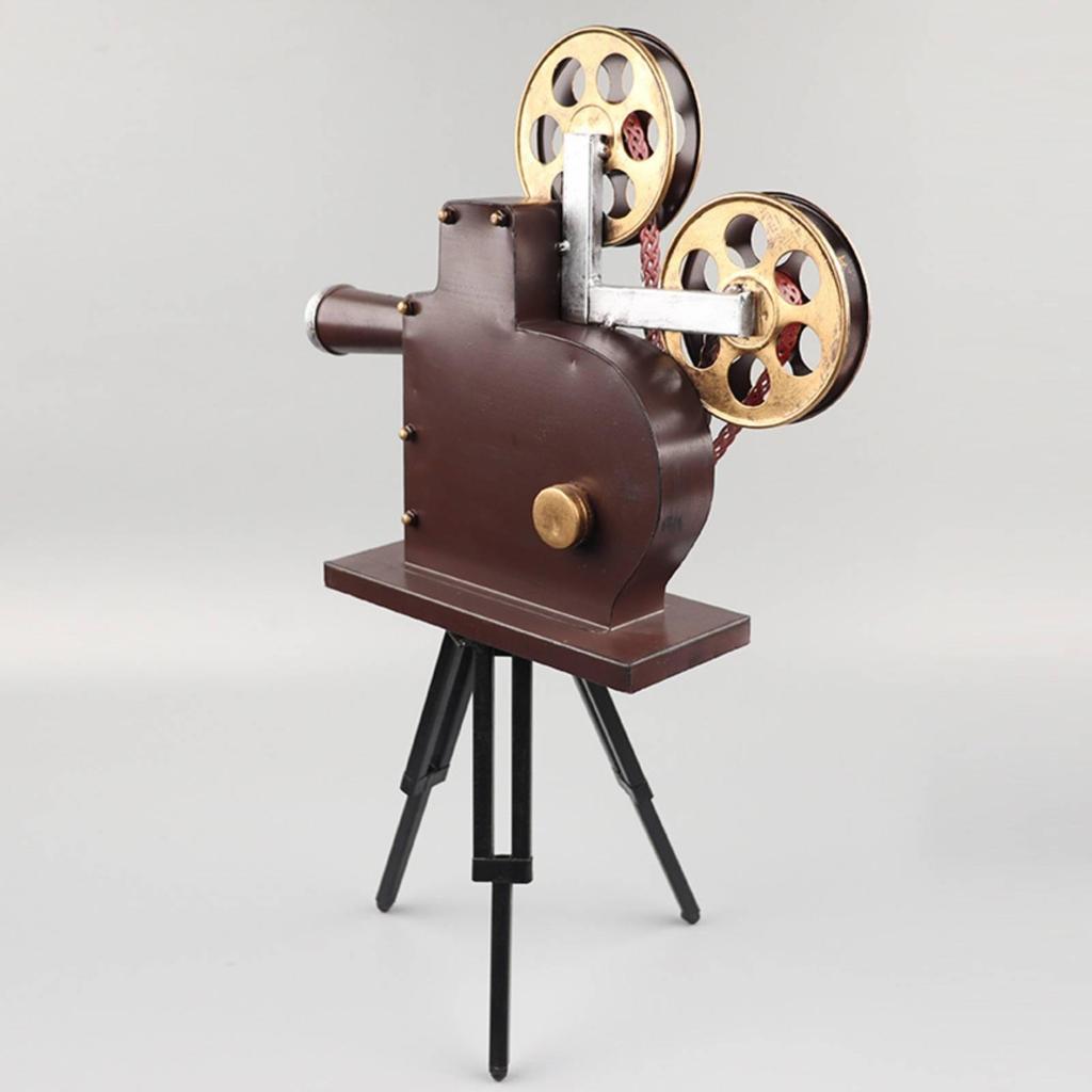 Cinema Machine Ornament with Tripod Stand Decorative Vintage