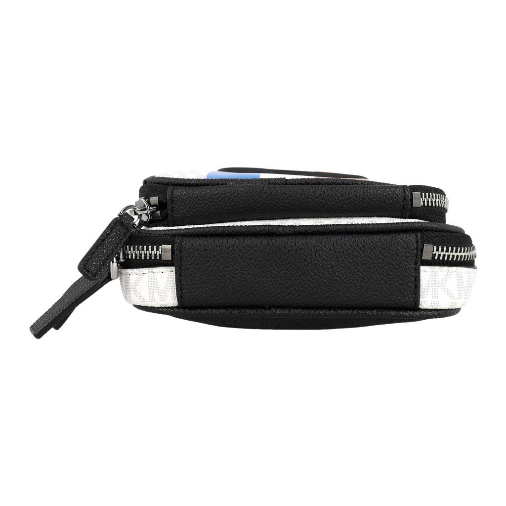 Michael Kors MK Cooper Color Block Zipper Closure Shoulder Bag Men Shoulder Bag White Black Blue 37S2LCOM1X-119