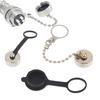 2/4/10Pcs Welding Cable Connector Rubber Metal Protective Cover Gx12 Gx16 Gx20 Aviation Circular Plug Socket Waterproof Dust Cap