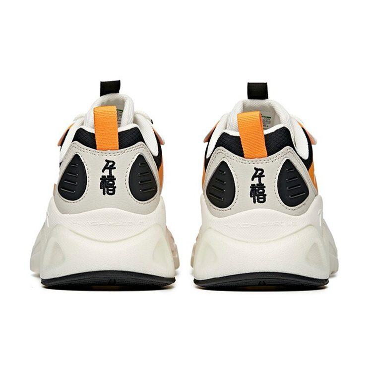 Anta Millennium 2.0 Slip Resistant Abrasion Resistant Low Top Chunky Sneakers Men's Black White Yellow 112128896-5
