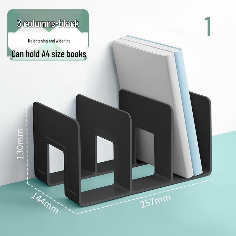 Huajie Acrylic Book Stand & Divider: Desktop Bookshelf & Storage Rack