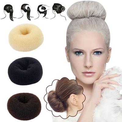 3 Pieces Hair Donuts Hair Bun Maker Ballet Bun Chignon Updo (Large, Medium, Small)