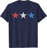 July 4th Red White Blue Stars Cute USA Patriotic Gift Unisex T-Shirt