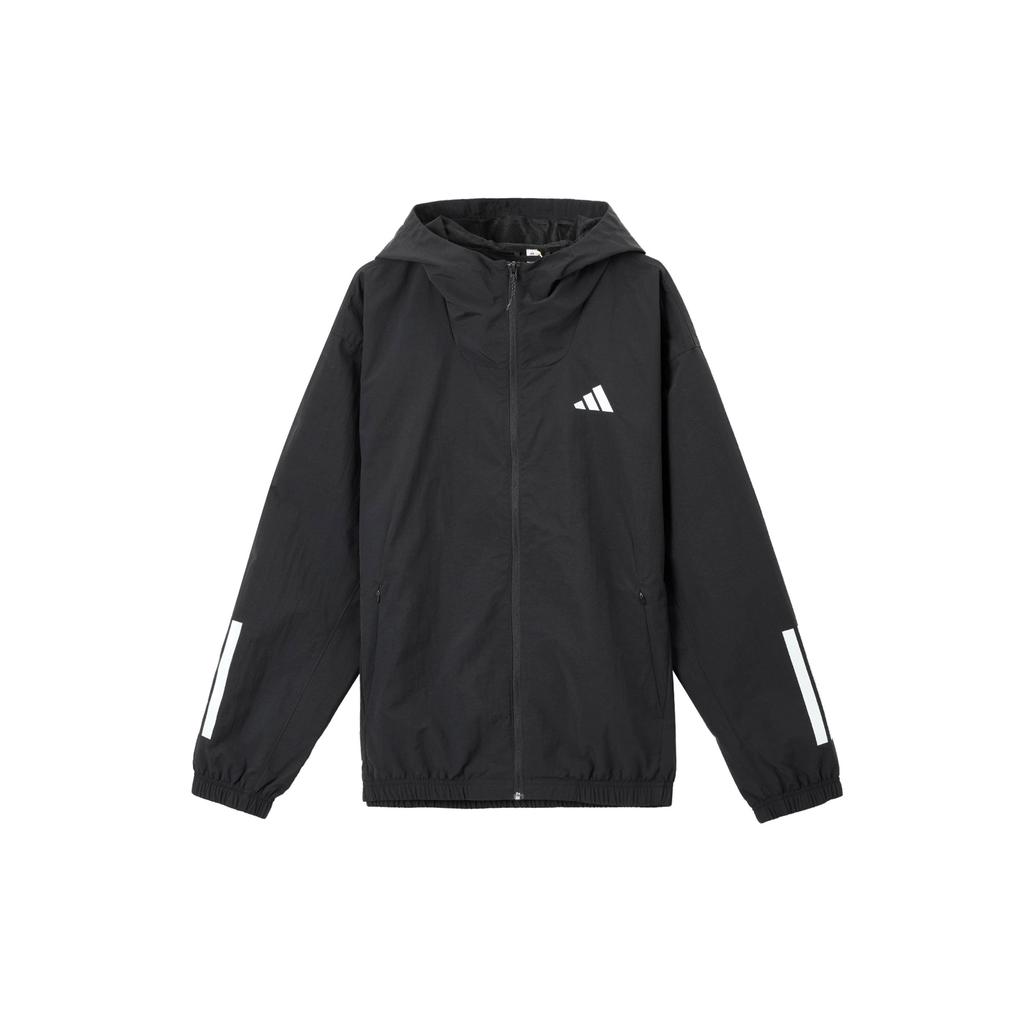 Adidas SS25 Logo Sports Casual Hooded Jacket Men Jackets Black KC3926
