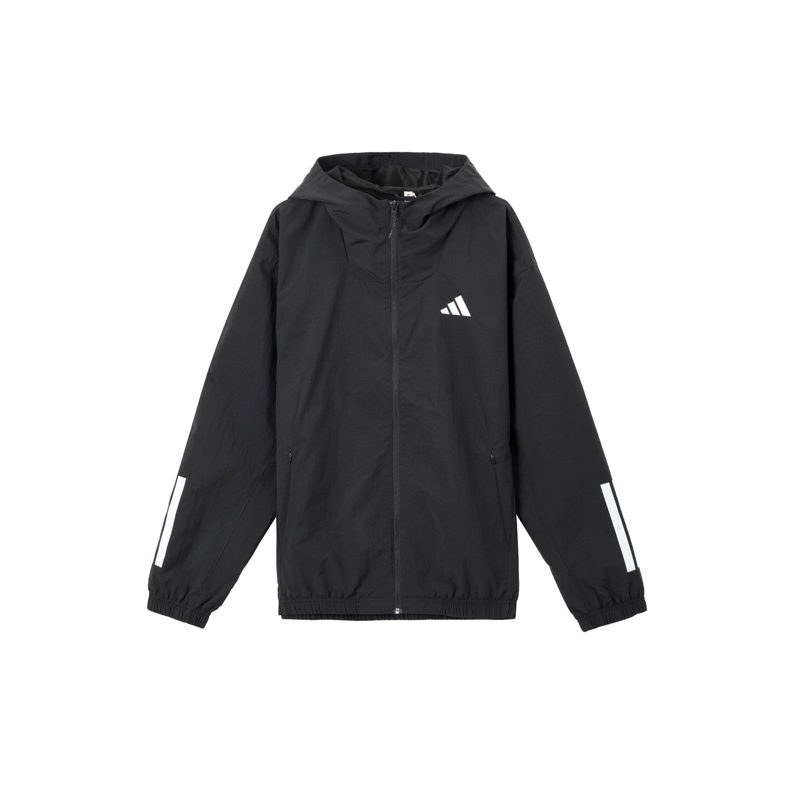 

Adidas SS25 Logo Sports Casual Hooded Jacket Men Jackets Black KC3926 S