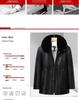Woodpecker Men's Warm Leather Jacket for Dad and Grandpa - Plus Velvet Winter Coat