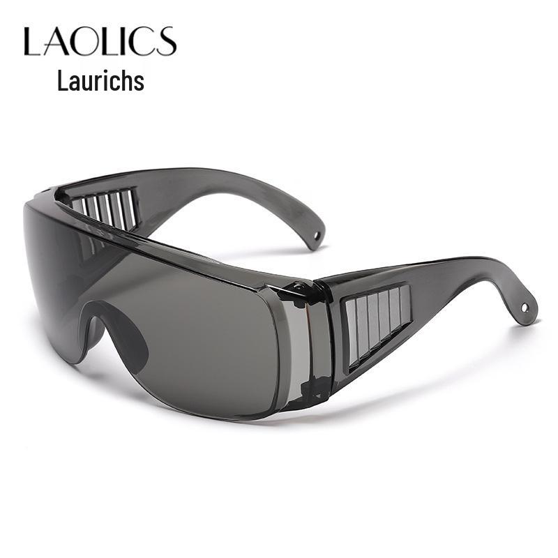 Multi-functional Colored Goggles: Anti-Splash, Wind-Sand Protection, Nightclub Performance, Festival Safety Glasses. чёрный