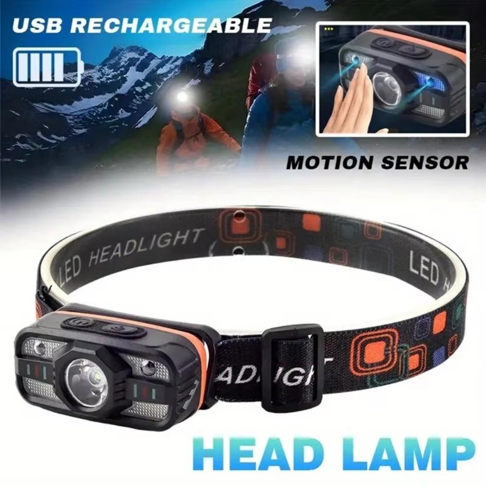 6 Lighting Modes LED Headlamp with Built In Battery Fishing Head Torch New Portable Light  Fishing