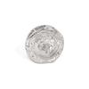 Exaggerated Metal Large Brim Hat Ring, Creative Geometric Round Pleated Joint Ring Ring