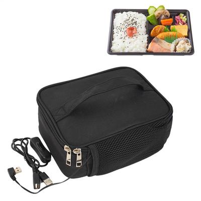 USB-driven matlåda för camping Matvärmare Lunchväska Bärbar lunchvärmare väska Oxfordtyg Lunchväska för camping Arbete