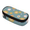 Pen Case Roomy Interior Casual Easy Open Zipper 300D Polyester with Main Pocket Mesh Layer and Removable Pen Divider for Students