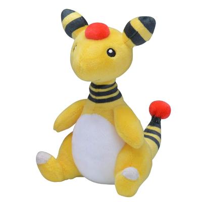 Pokémon Center Original Plush Toy Pokémon Fit Ampharos 16.5 X 15 X 10.5 Cm (H X W X D)
