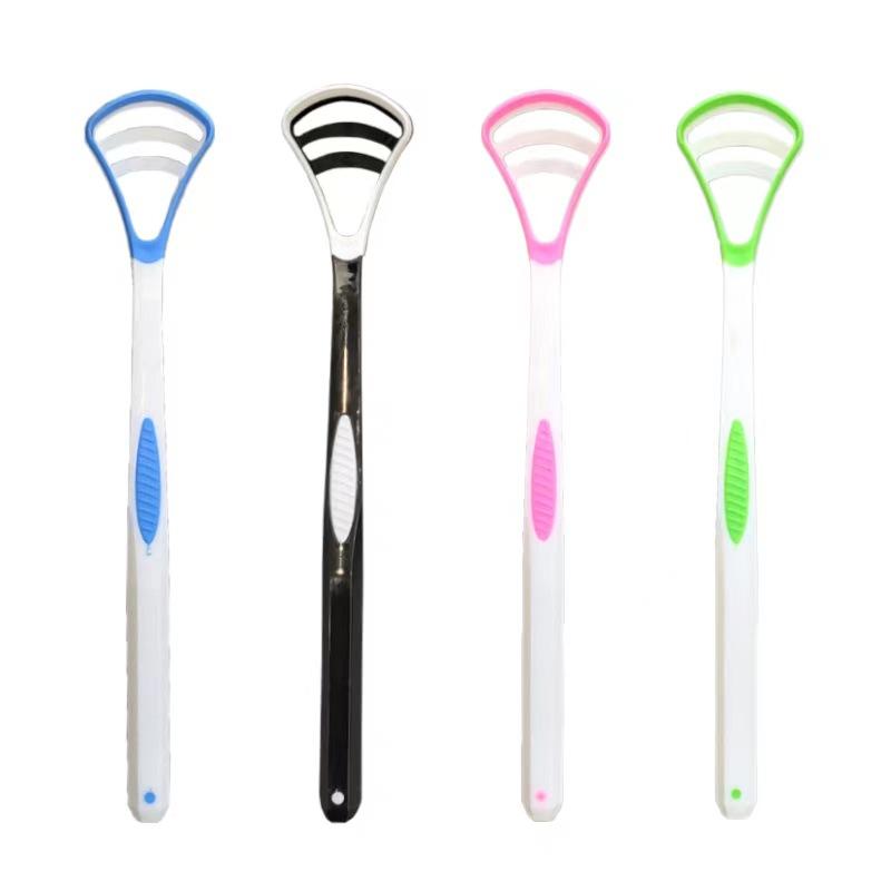 1PCS Silicone Tongue Scraper With Ergonomic Handle Double-sided Fresher Breath Tongue Cleaning Brush Oral Hygiene Tool Wholesale Fuse Holders1