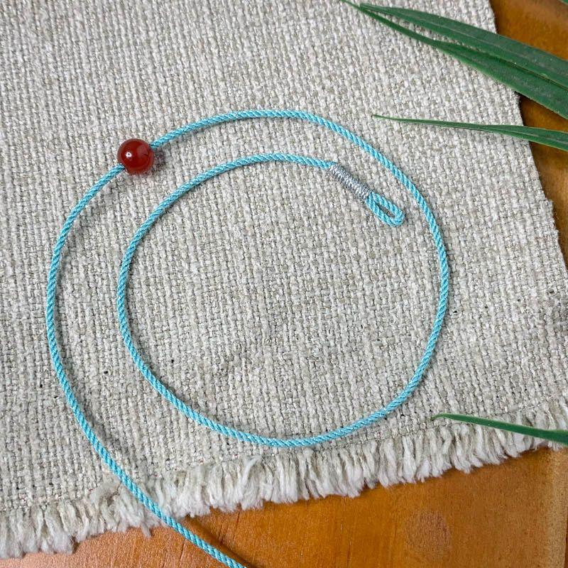 DIY Extremely Fine 1mm String Lucky Beads Anklet Carrying Strap