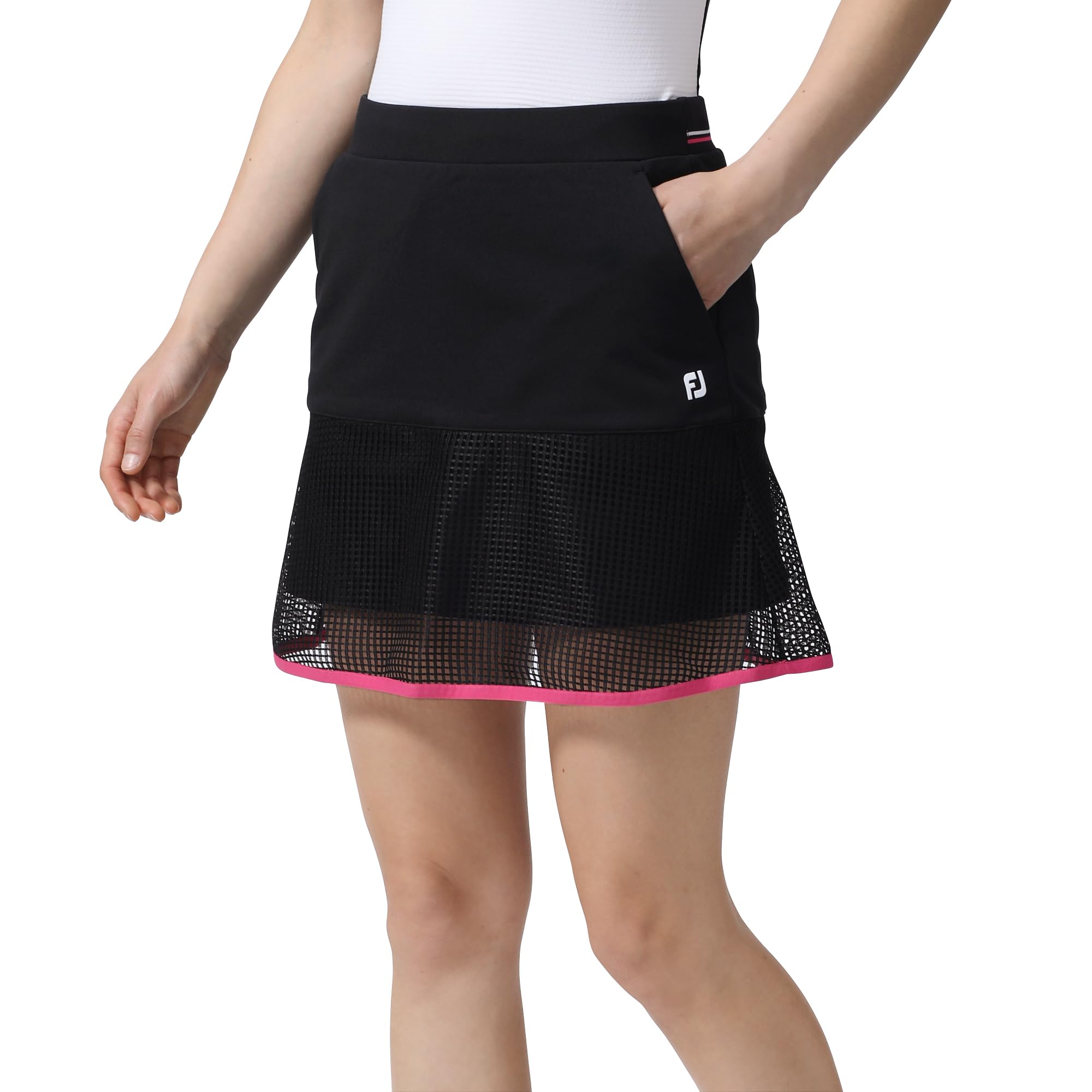 

FootJoy Mesh Layered Skirt, Black, Women s, Medium, FJW-S24-P01, 81989-M