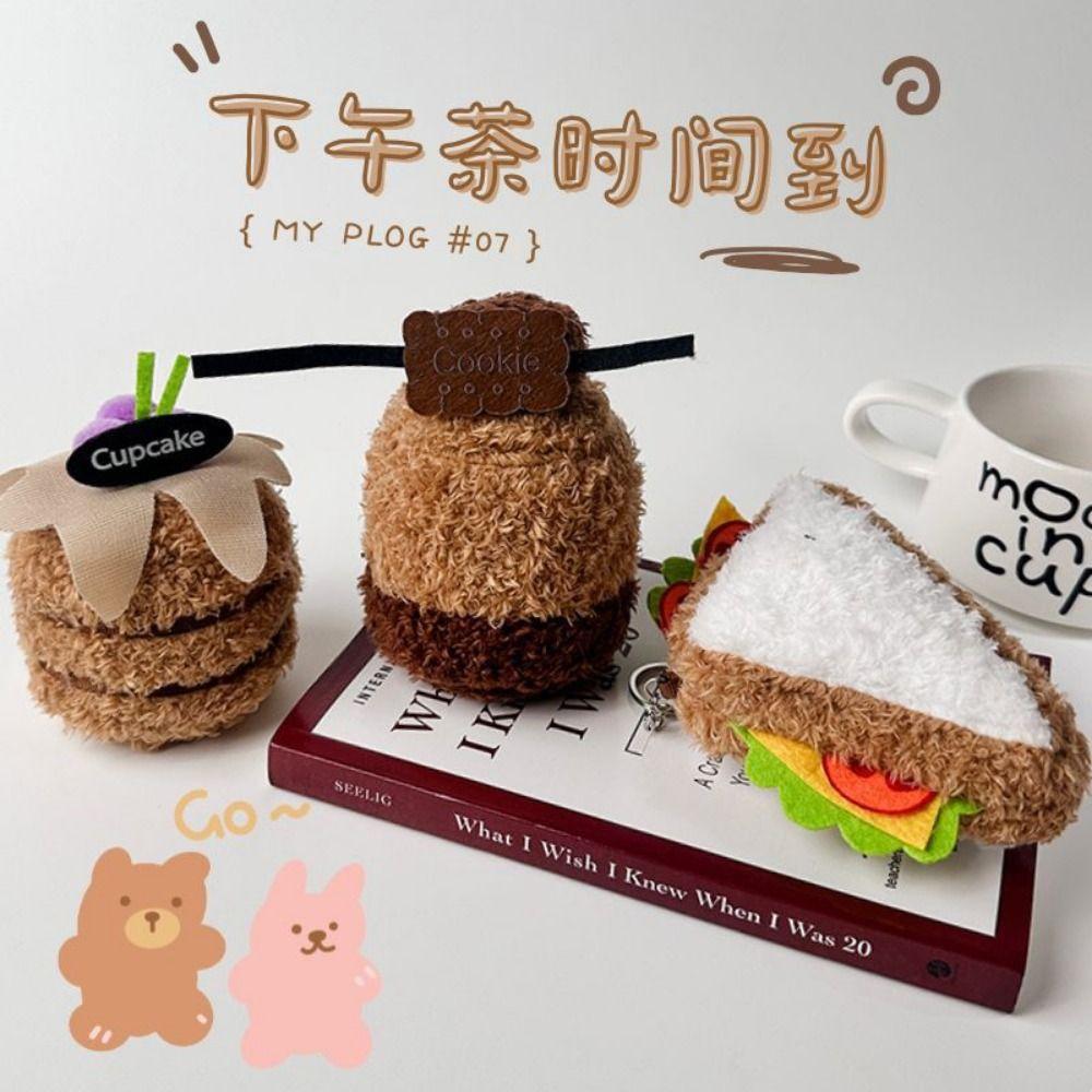 Multicolor Afternoon Tea Plush Doll 10cm-13cm Plush Doll Toy Creative Dessert Doll  Home Decoration