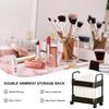 Rolling Storage Cart 20lbs Max Load Capacity 2 Tier Utility Cart Trolley On Wheels For Kitchen Bathroom Accessories