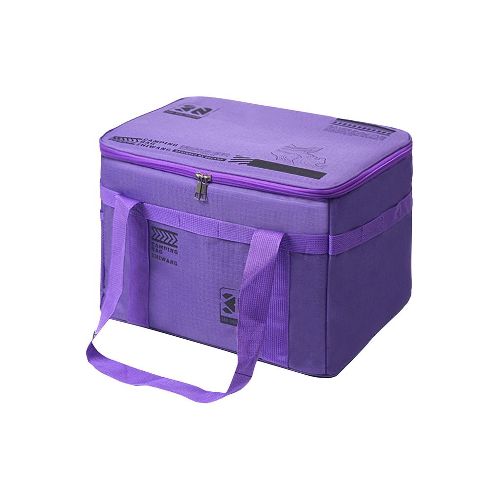Picnic Organizer Bag - Large Capacity Storage Bag, Foldable Organizer Carrier For Beach, Hiking & Outdoor Blanket/Utensils