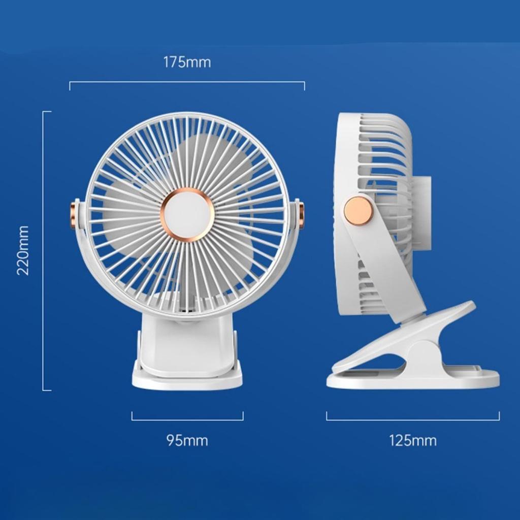 Usb Mini Handheld Clip Fan Portable Ultra-Quiet Rechargeable Electric Cooling Fan Cute Small Size For Students And Home Use