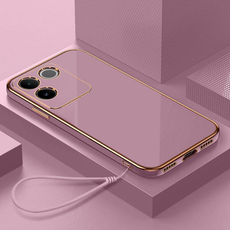 

Чехол для vivo T2 Pro vivo iQOO Z7 Pro, чехол для телефона vivo Y36 5G, чехол vivo Y77t V2248, роскошный противоударный чехол с квадратным покрытием