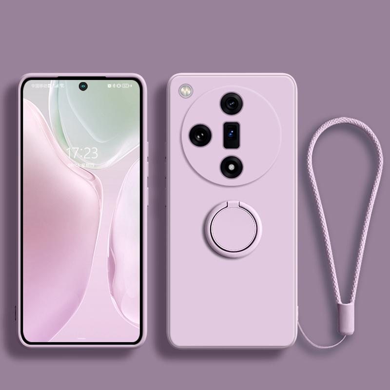 

Для Samsung S24 Ultra Liquid силиконовое кольцо-подставка-держатель чехол для телефона Galaxy S23 Plus S22 S21 FE защитный чехол для объектива камеры ремешок For Samsung S23Ultra фиолетовый